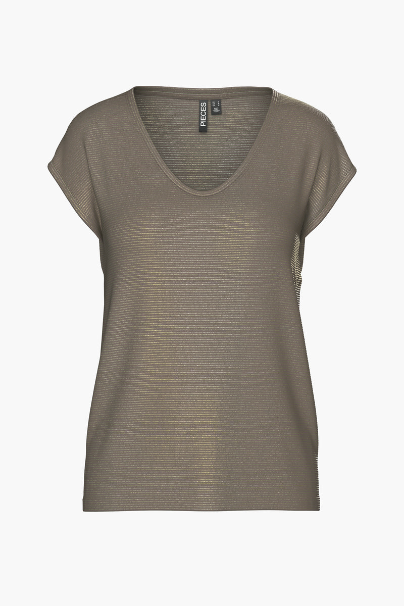 T-shirt met korte mouwen - bruin