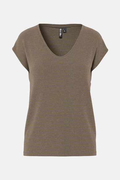 T-shirt met korte mouwen - bruin