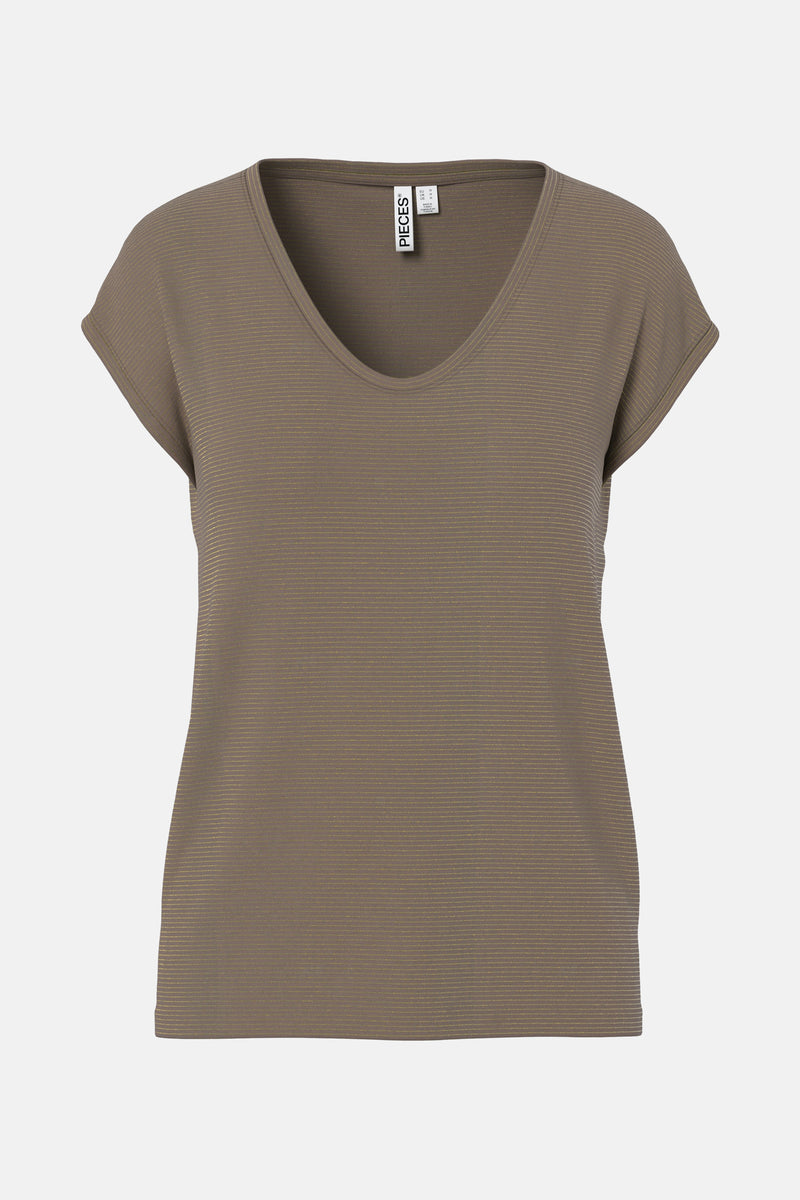 T-shirt met korte mouwen - bruin