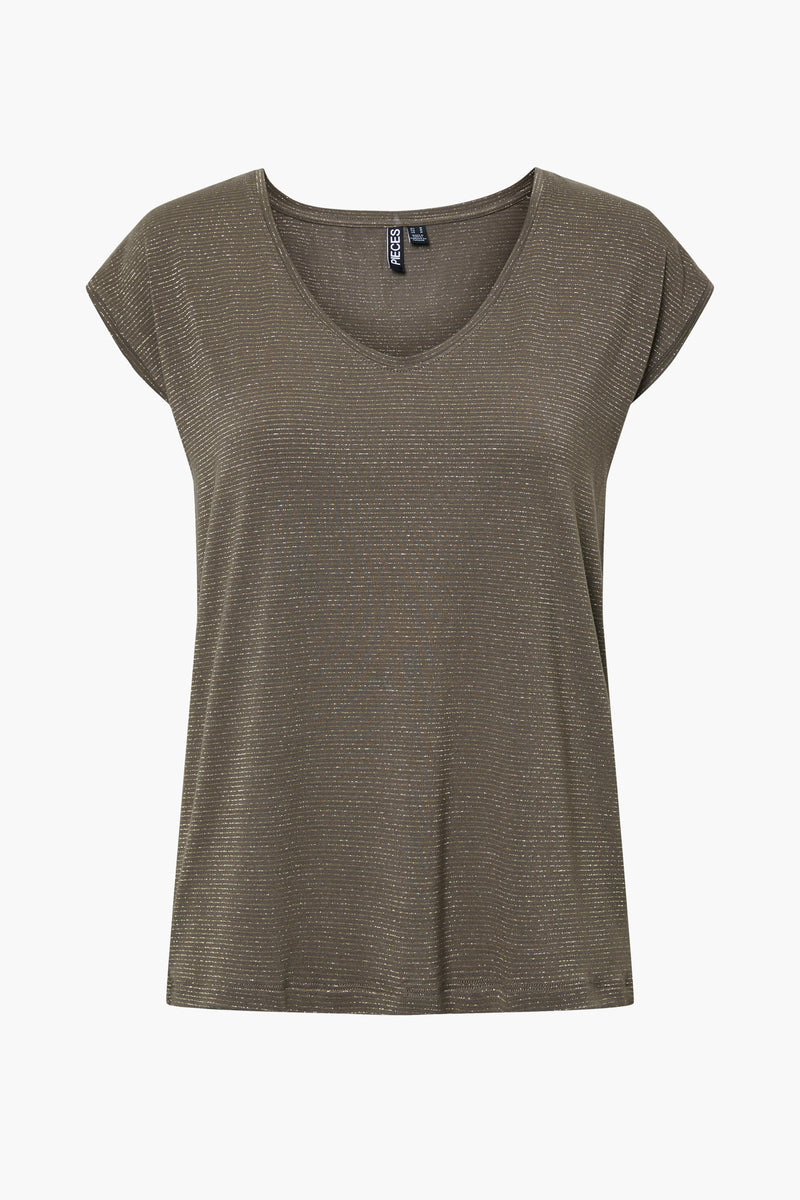 T-shirt met korte mouwen - bruin