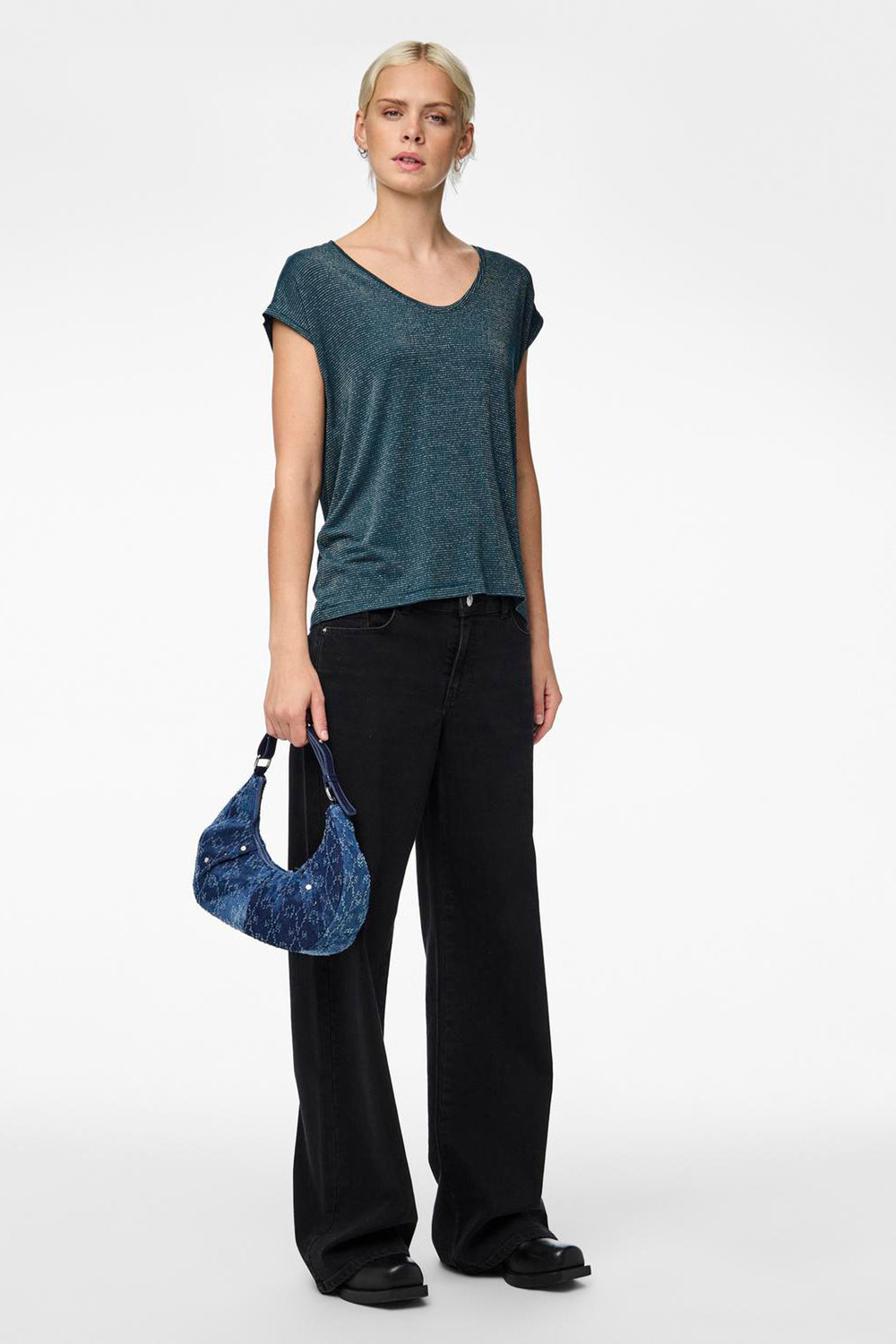 T-shirt (korte mouwen) Blauw - PIECES®