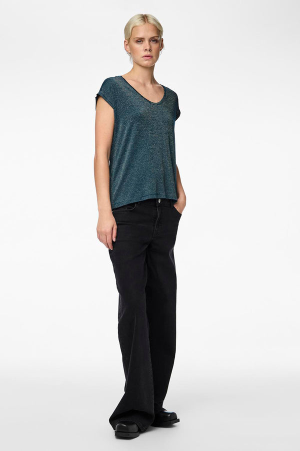 T-shirt (korte mouwen) Blauw - PIECES®