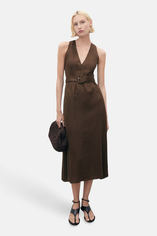 Robe  Brun - MANGO