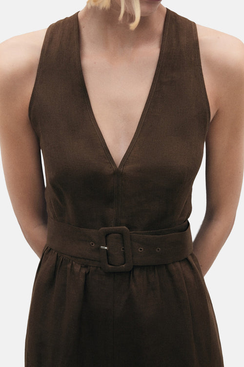 Robe  Brun - MANGO