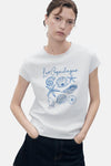 T-shirt (korte mouwen) Blauw - MANGO