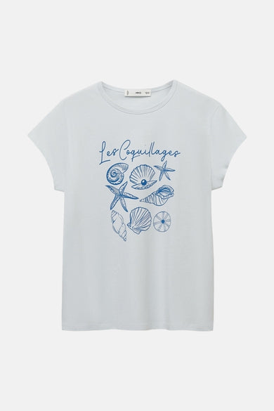 T-shirt met korte mouwen - Blauw