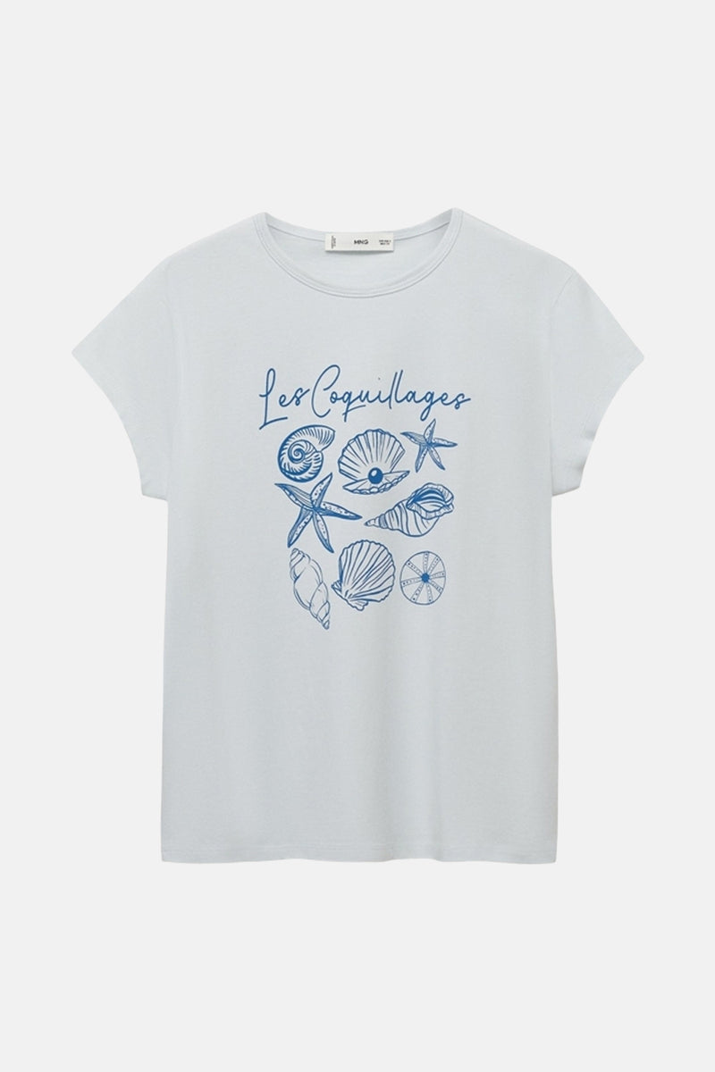 T-shirt met korte mouwen - Blauw