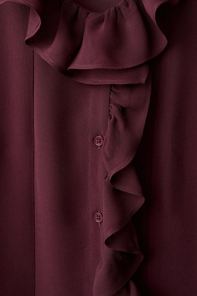 Blouse (lange mouwen) bordeaux - MANGO