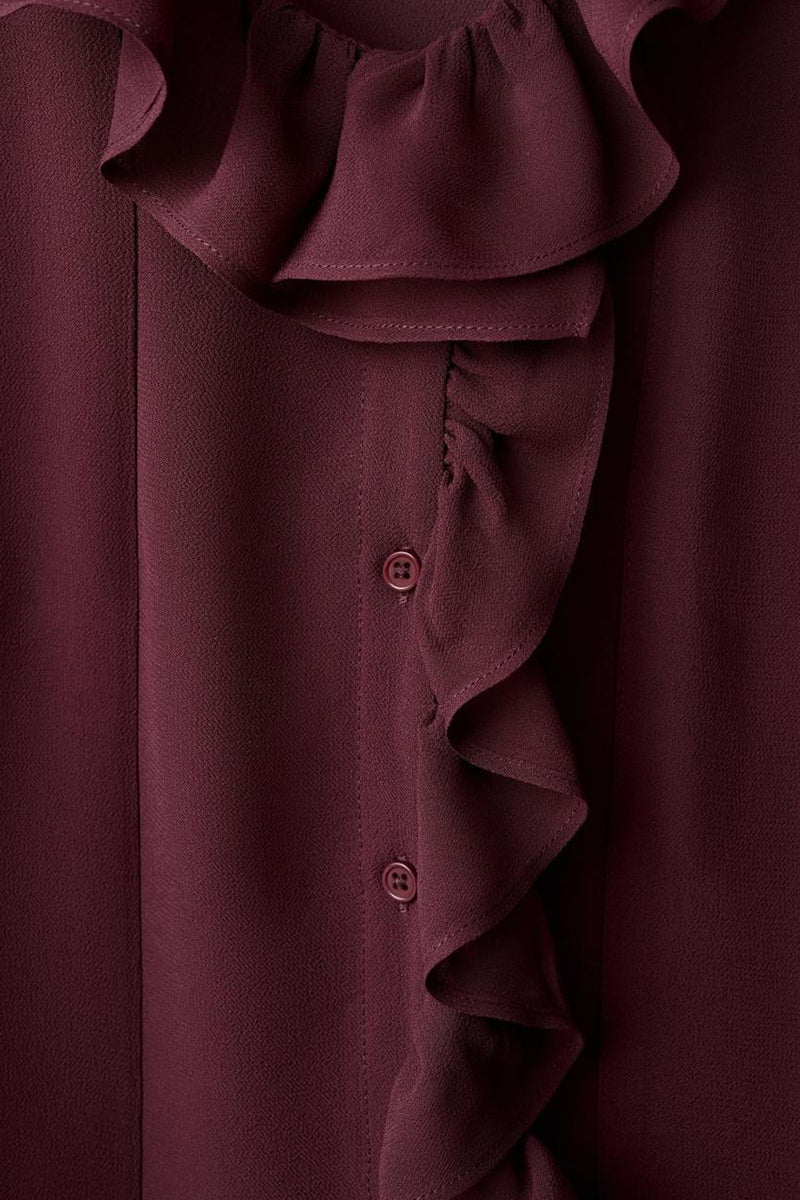 Blouse (lange mouwen) bordeaux - MANGO