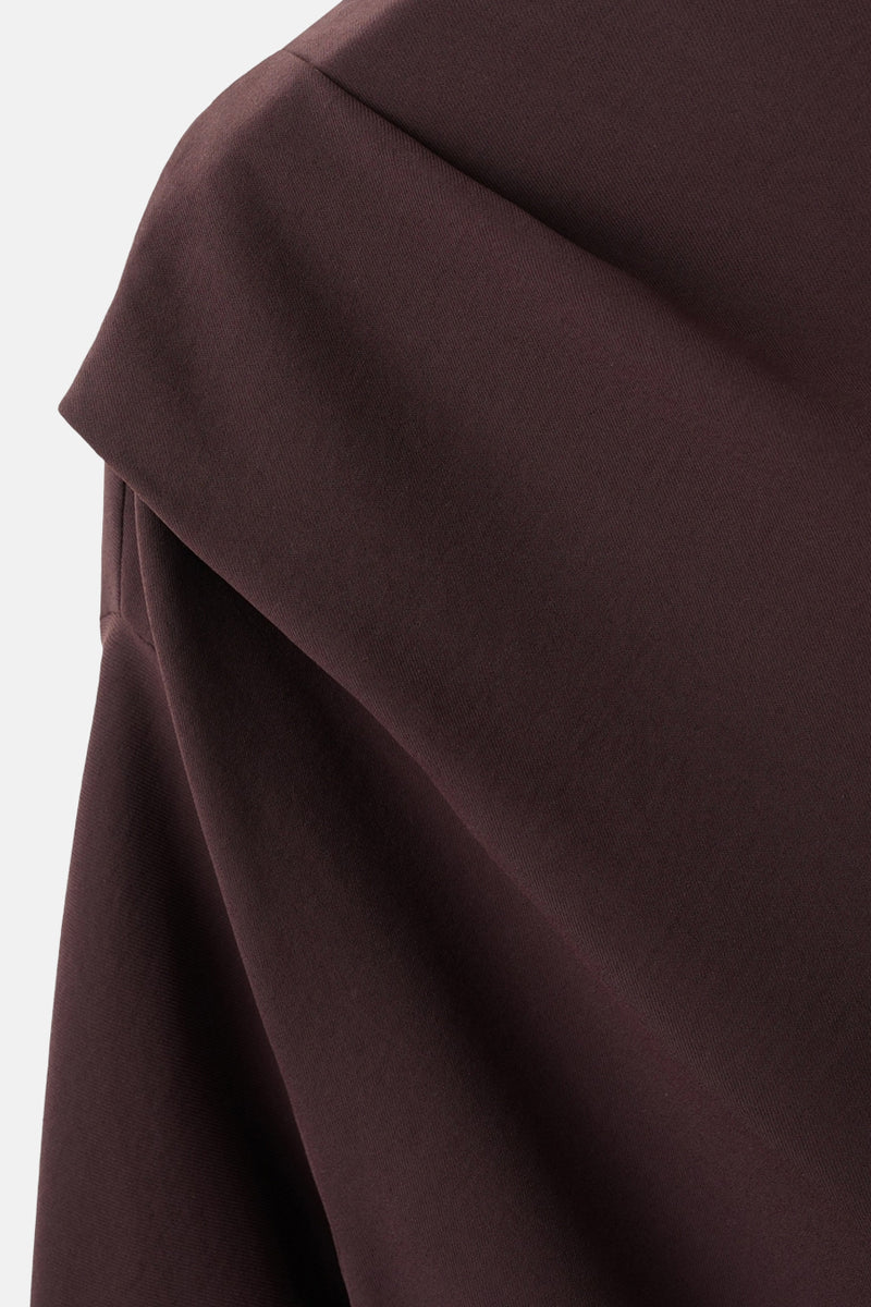 Blouse met lange mouwen - bruin