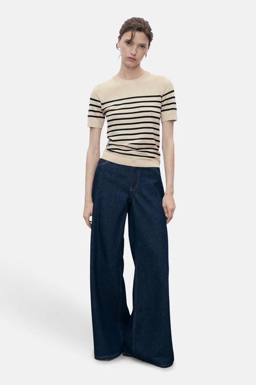 T-shirt met korte mouwen - beige