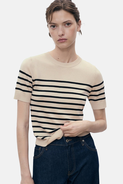 T-shirt met korte mouwen - beige