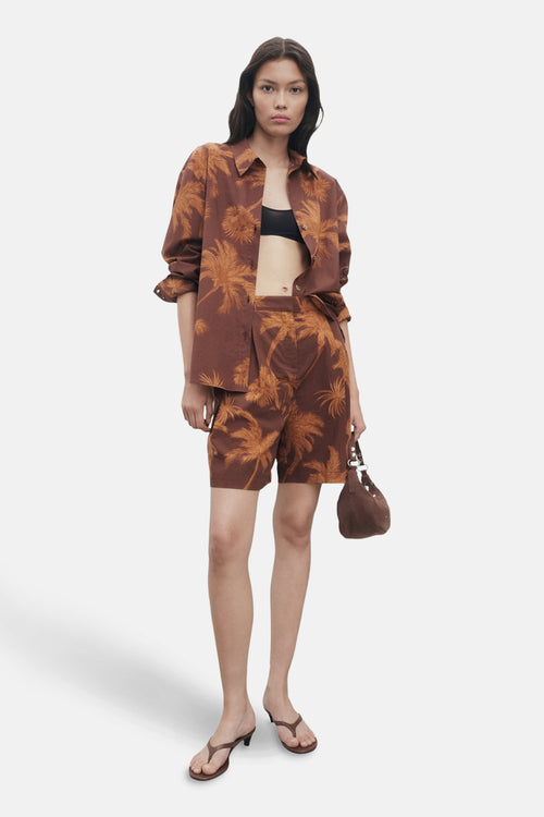 Hemd met lange mouwen - Bruin