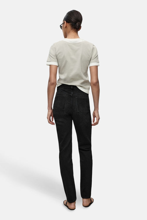 Jean Mom DARK GREY DENIM - MANGO