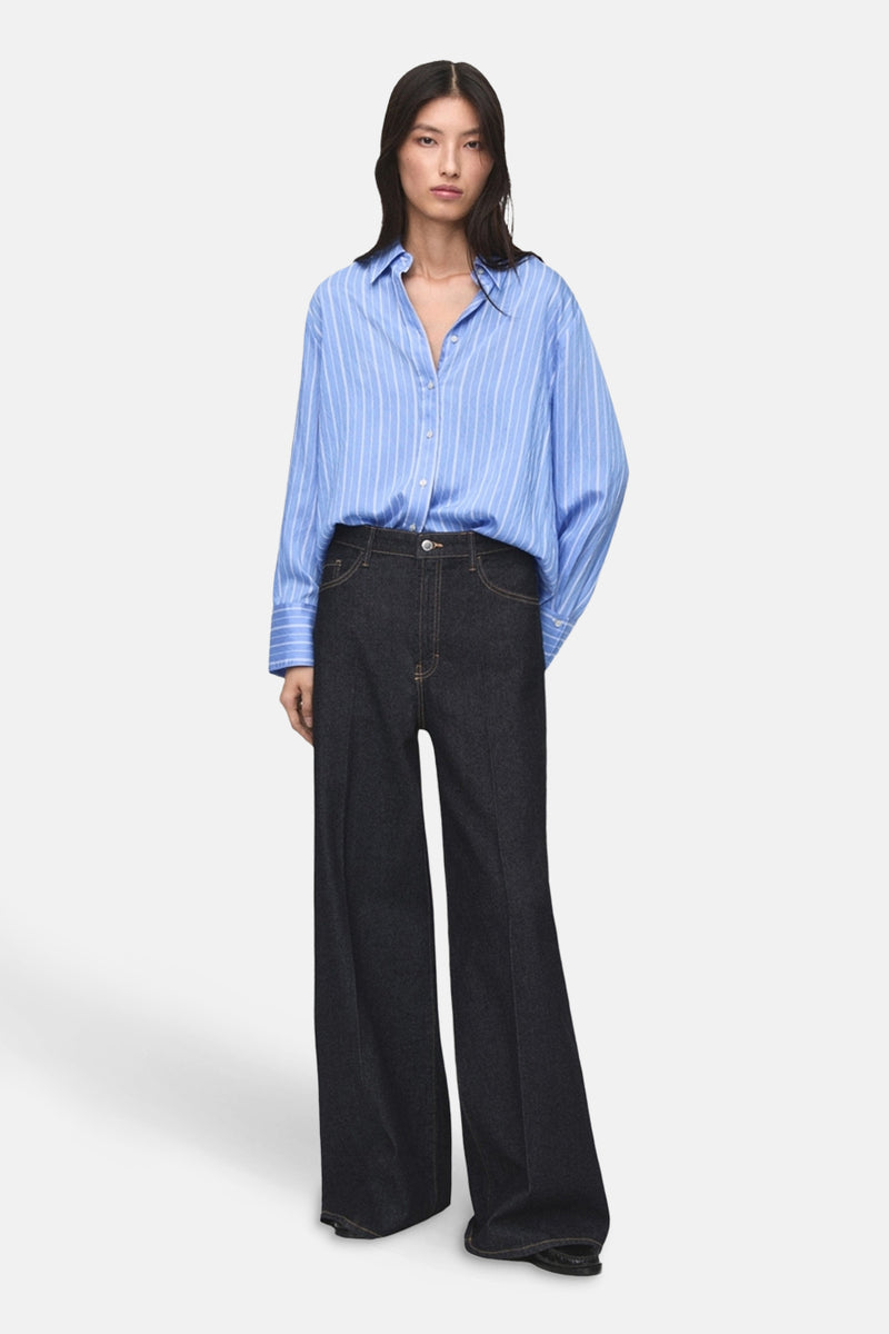 Hemd met lange mouwen - blauw