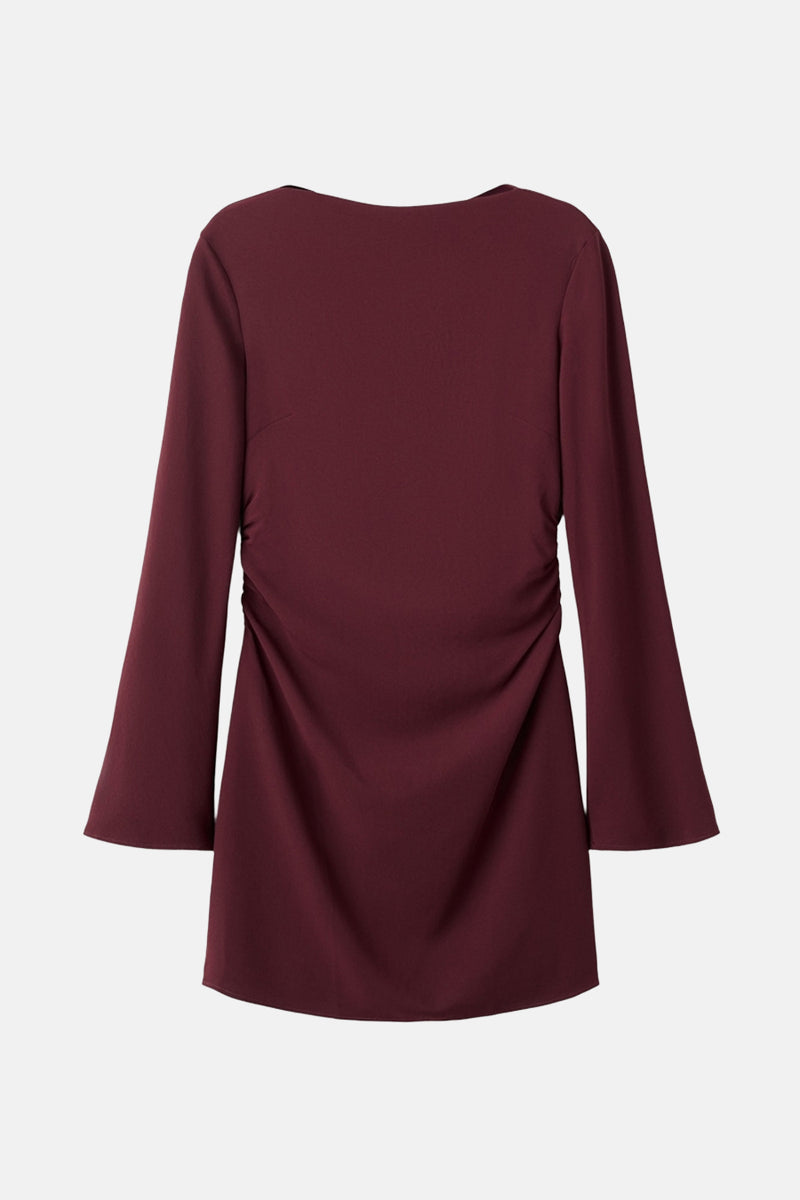 Robe à manches longues - bordeaux