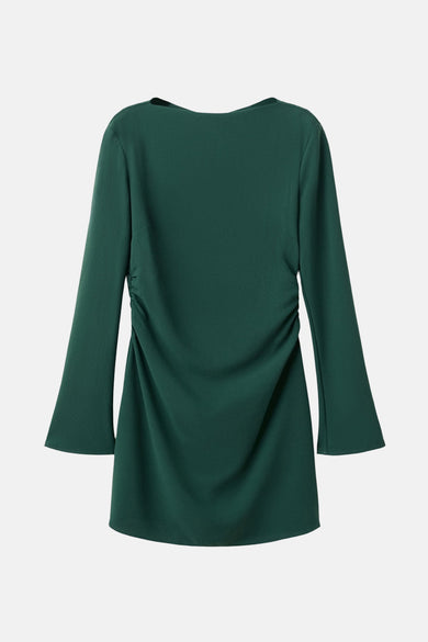 Kleedje met lange mouwen - groen