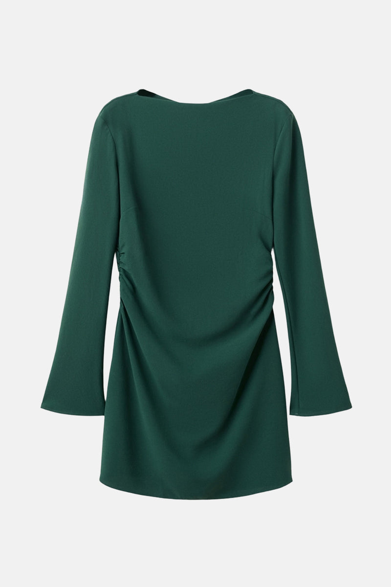 Kleedje met lange mouwen - groen