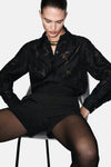 Hemd met lange mouwen - zwart