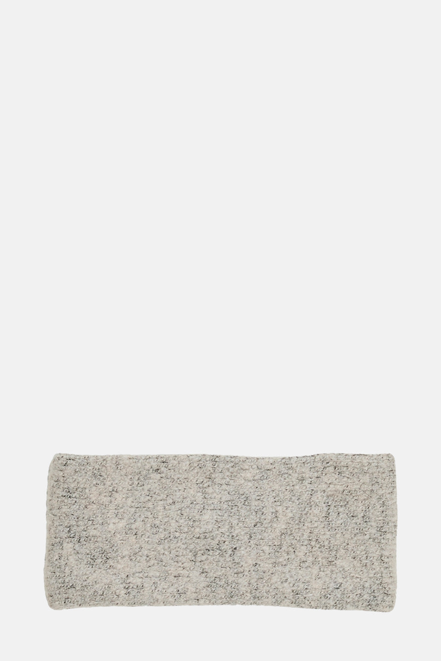Beige oorwarmers van PIECES® in getextureerd breiwerk.