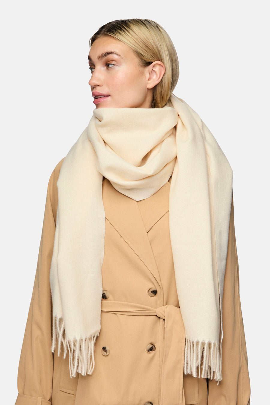 Echarpe beige - PIECES®
