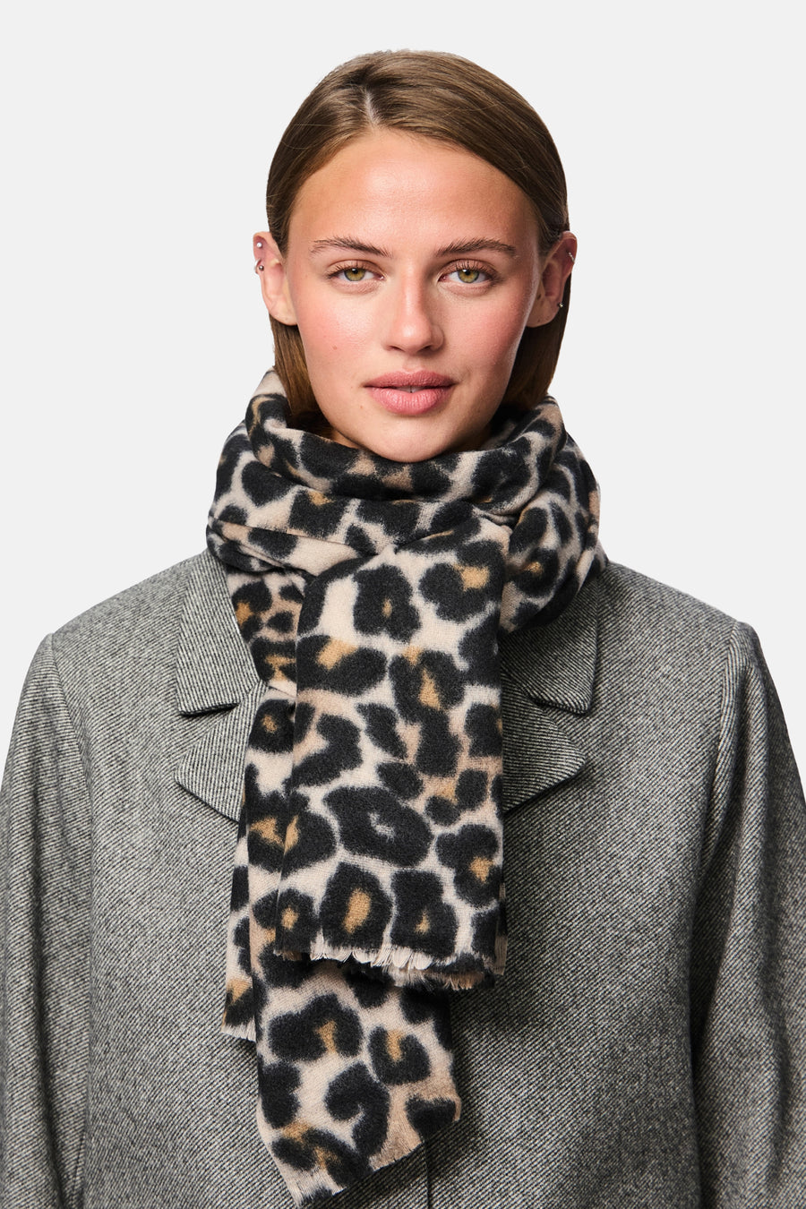 Wintersjaal zwart - PIECES®