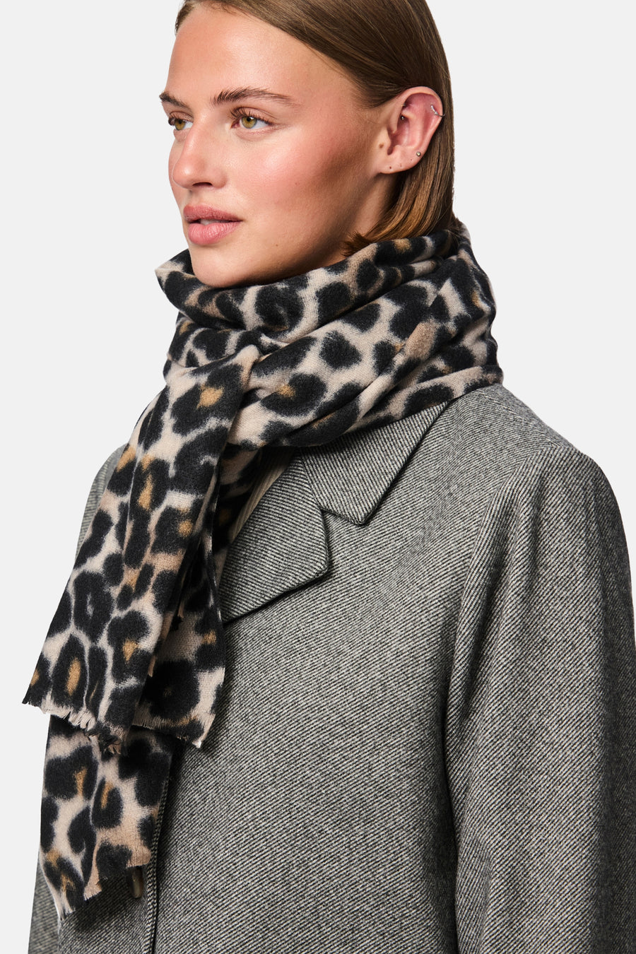 Wintersjaal zwart - PIECES®