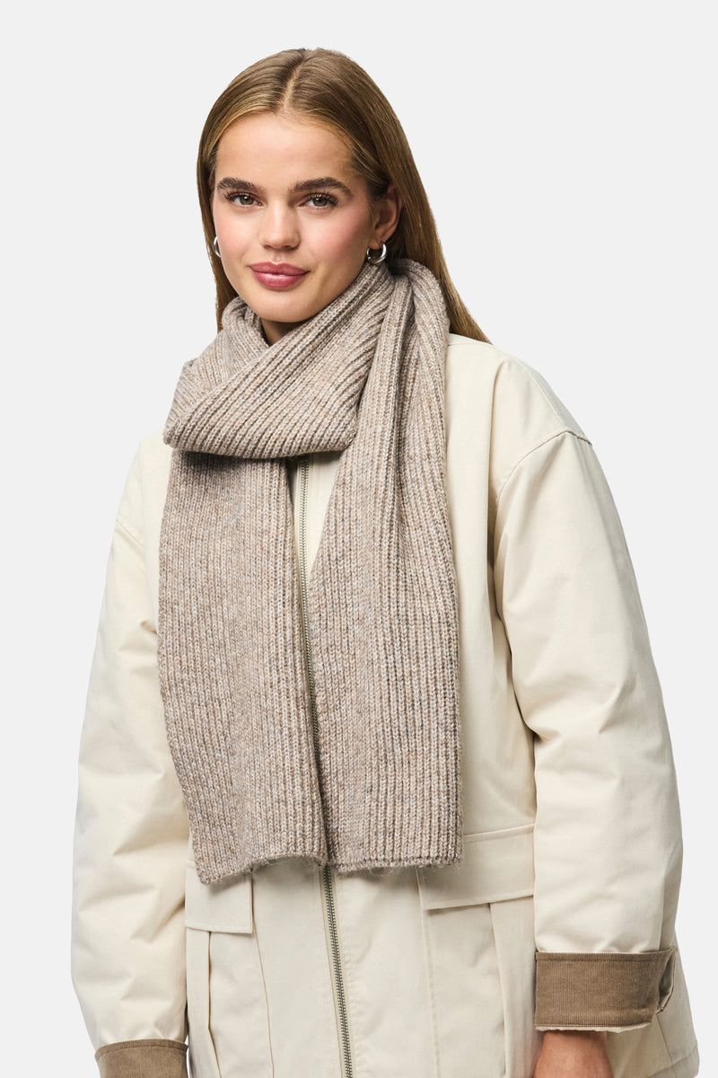 Wintersjaal bruin - PIECES®