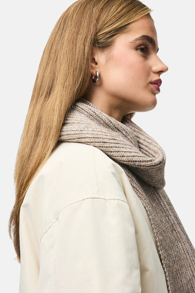 Wintersjaal bruin - PIECES®