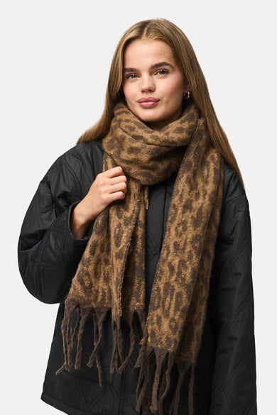 Wintersjaal bruin - PIECES®