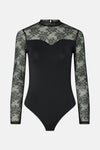 PCMILLY LS LACE BODYSTOCKING NOOS