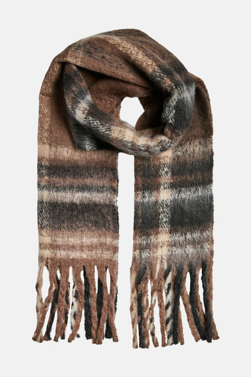 Wintersjaal bruin - PIECES®