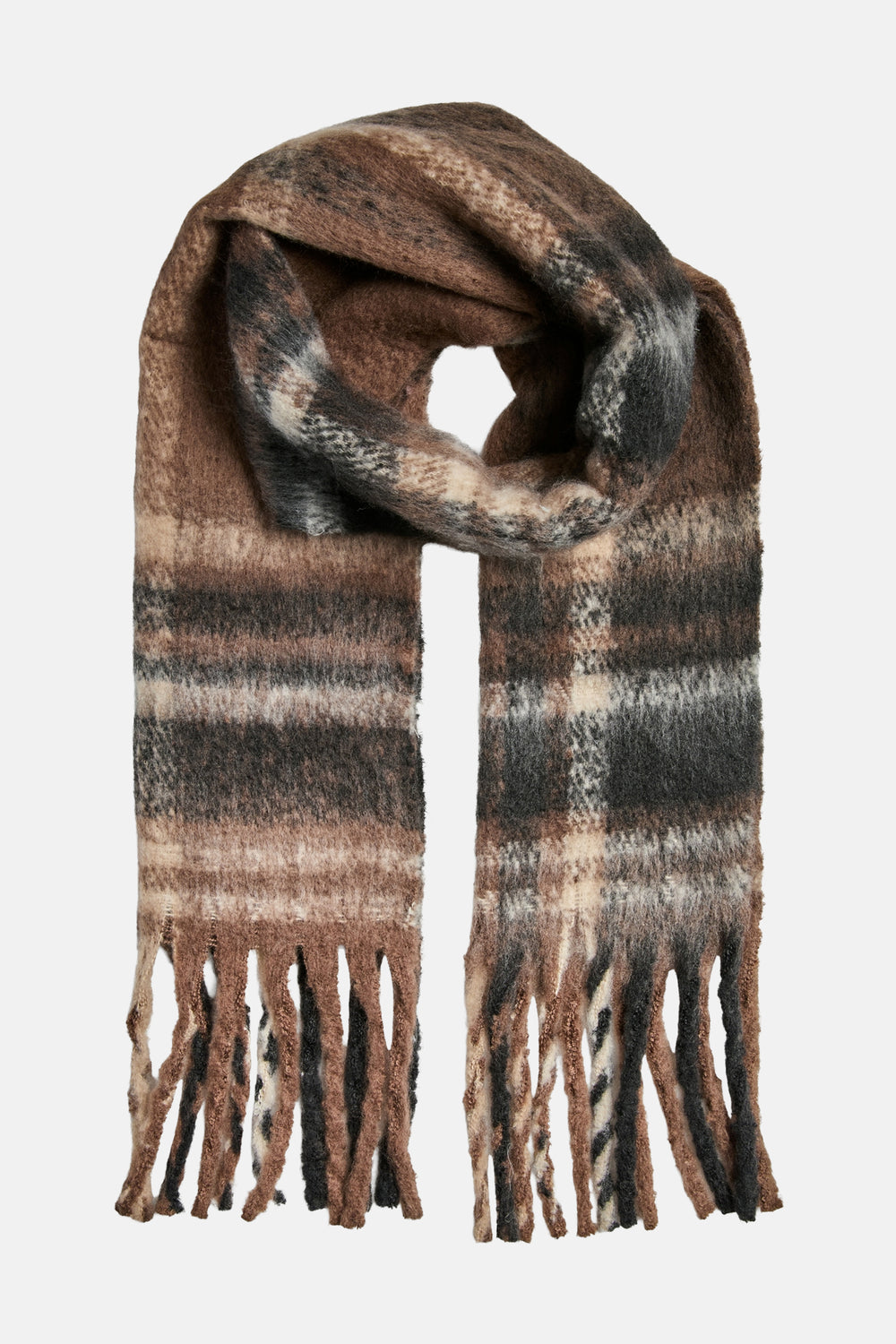 Wintersjaal bruin - PIECES®