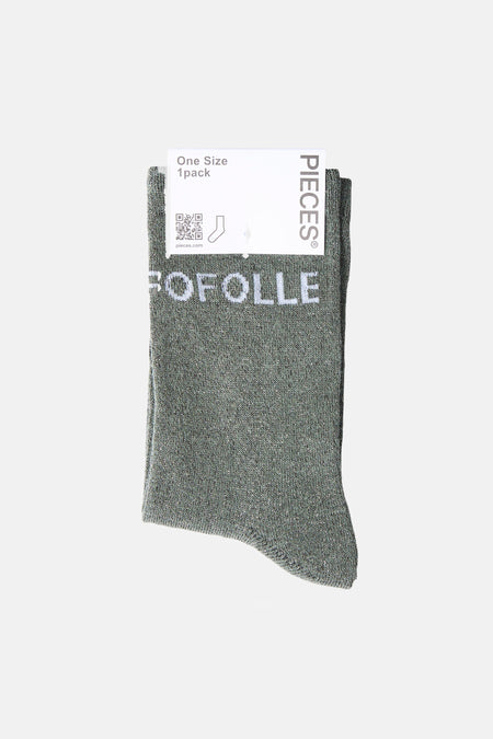 Chaussettes vert - PIECES®