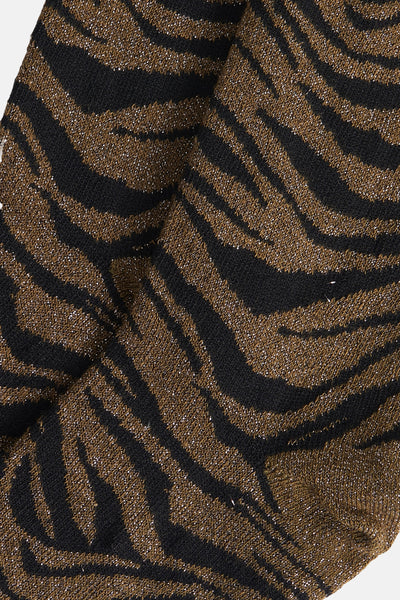 PCSEBBY GLITTER ZEBRA SOCKS BC