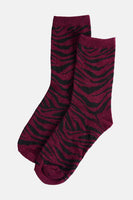 PCSEBBY GLITTER ZEBRA SOCKS BC