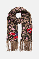 Wintersjaal bruin - PIECES®