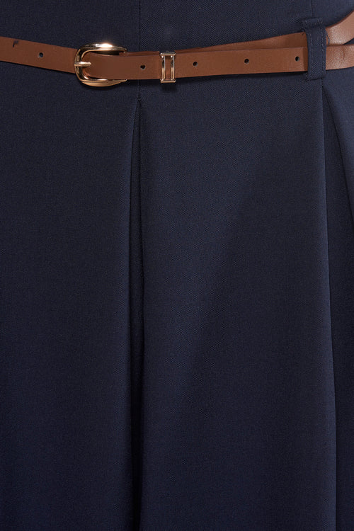 Pantalon de costume bleu - Terra di Siena