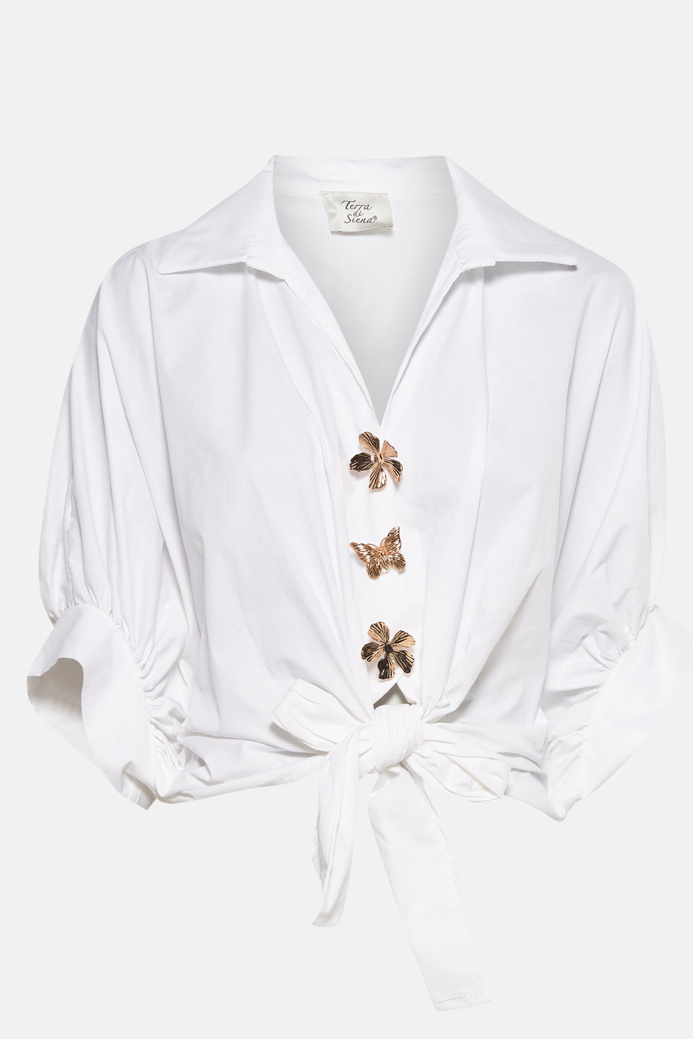 Hemd (korte mouwen) wit - Terra di Siena