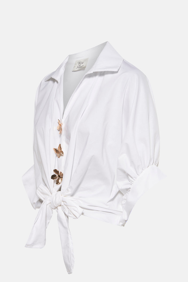 Hemd (korte mouwen) wit - Terra di Siena