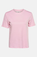 Top uni manches courtes Rose - MANGO