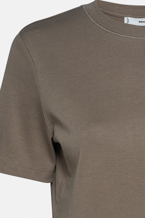 T-shirt met korte mouwen - bruin