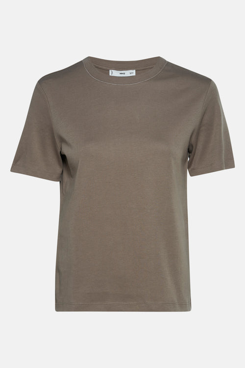 T-shirt met korte mouwen - bruin