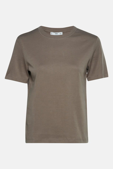 T-shirt met korte mouwen - bruin