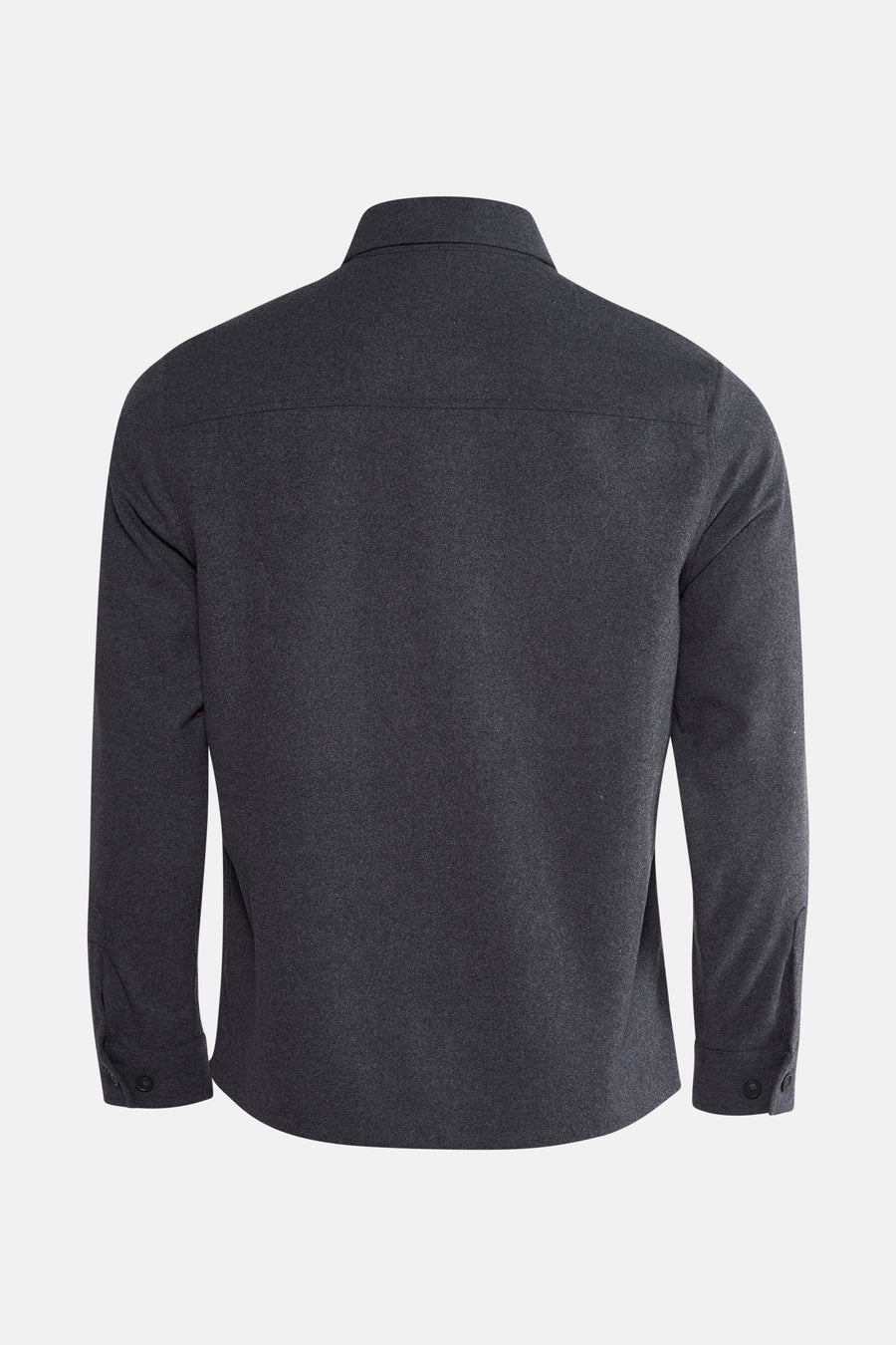 Veste courte grise de MANGO, vue de dos, avec col et manches longues