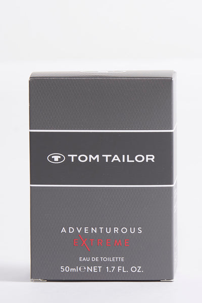 Parfum pour homme gris foncé de Tom Tailor, avec un motif géométrique discret.
