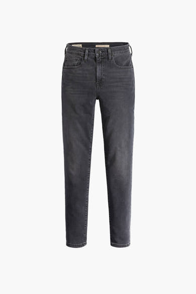 Jean skinny en denim gris foncé de Levi's, avec une coupe ajustée et une texture subtile.