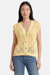 Pull korte mouw - geel