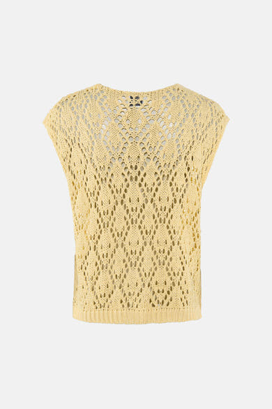 Pull korte mouw - geel