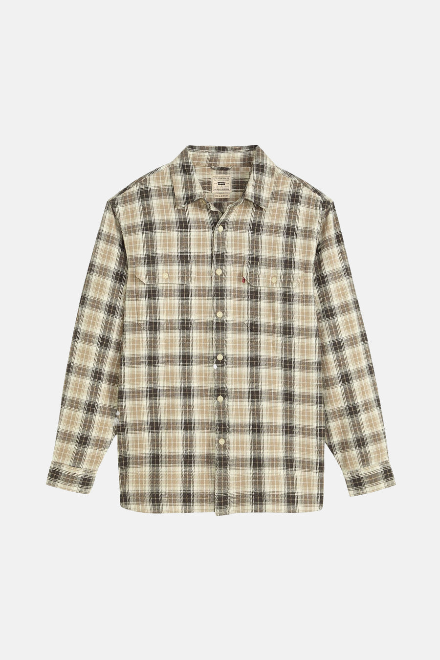 Multikleuren geruit overhemd met lange mouwen van Levi's®, met knoopsluiting op de borstzakken.